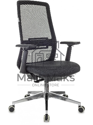 Кресло руководителя Бюрократ MC-915 черный TW-01 38-418 сетка/ткань, крестовина алюминий