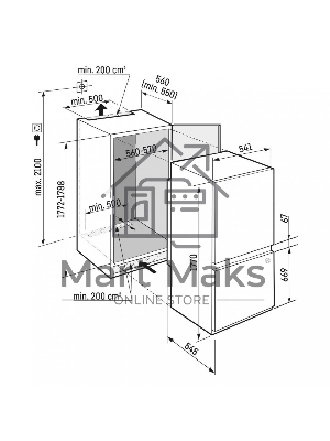 Холодильник Liebherr Pure ICSf 5103-22 001 белый двухкамерный 182/80л морозилка снизу, ручное