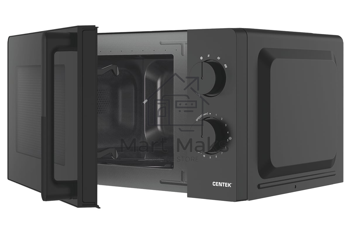 Микроволновая печь Centek CT-1552 серый, 20 л, 700 Вт, переключатели — поворотный механизм