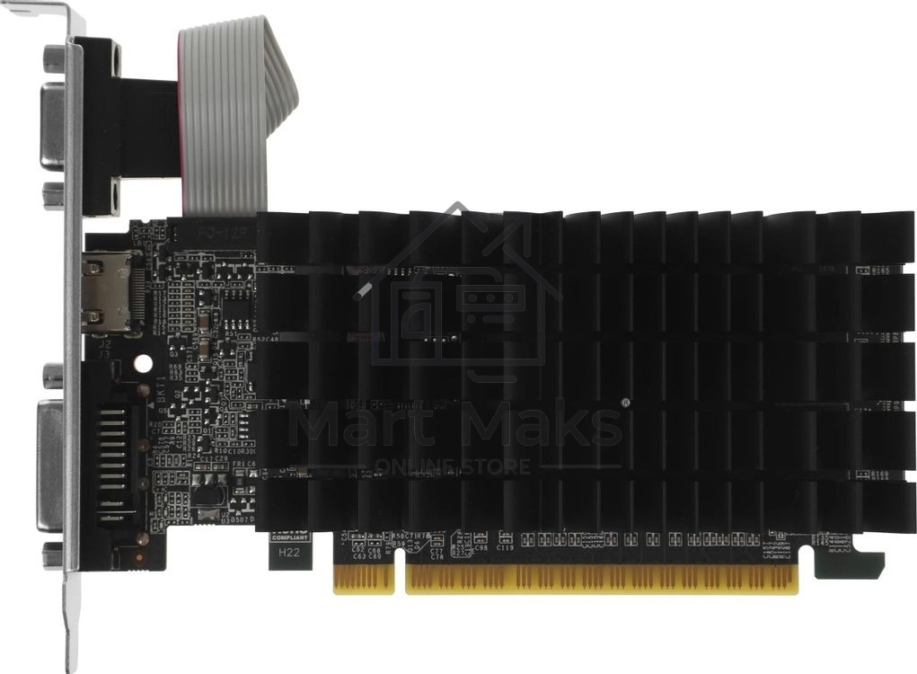 Видеокарта AFOX NVIDIA Geforce GT210, 1Gb DDR3, 64 bit, 1xDVI-I, 1xHDMI, 1xD-Sub (VGA) GPU 520 MHz