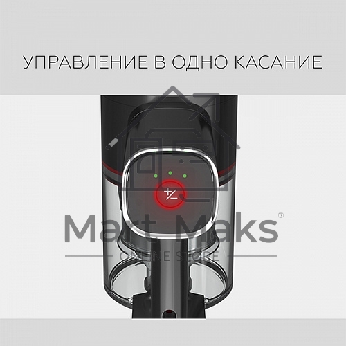 Пылесос вертикальный BQ VCA1000W красный, питание от аккумулятора, 160 Вт, уборка сухая, пылесборник 0.5 л, работа от АКБ max 50 мин