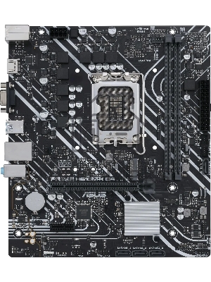 Материнская плата ASUS PRIME H610M-K D4, LGA 1700, Intel H610, 2xDDR4, 4xSATA, 1xM.2, 1xPCIe 4.0 x16, 1xPCI, 1xHDMI, 1xVGA, 1x 1Gb LAN, 2xUSB-A 2.0, 2xUSB-A 3.2 Gen 1, 3x3.5 мм, 7.1, mATX