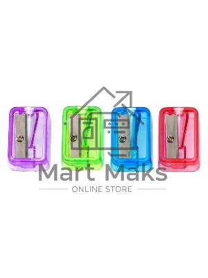 Точилка для карандашей ручная Deli EH552 Little Singer, 1 отверстие, пластик, ассорти, коробка