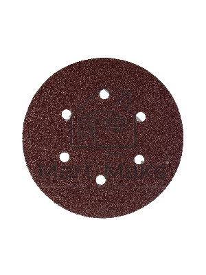 Круг шлифовальный PATRIOT на липучке, 150 мм, 6 отверстий, Р120, 5 шт