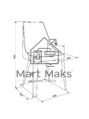 Стул для дома Бюрократ CH-K4_2 комплект 2шт бежевый Holland 06 металл черный на ножках (CH-K4_1/HL07_2)