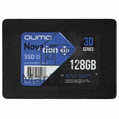 Накопитель SSD 128GB QUMO Novation TLC 3D 2.5