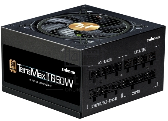 Блок питания Zalman TeraMax II 850W Retai (ZM850-TMX2), 850Вт, 80 PLUS Gold, 120мм, модульный, черный