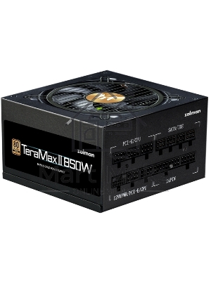 Блок питания Zalman TeraMax II 850W Retai (ZM850-TMX2), 850Вт, 80 PLUS Gold, 120мм, модульный, черный