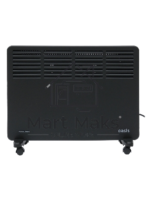 Конвектор Oasis KM-15B черный, 1500 Вт, 20 м2, термостат