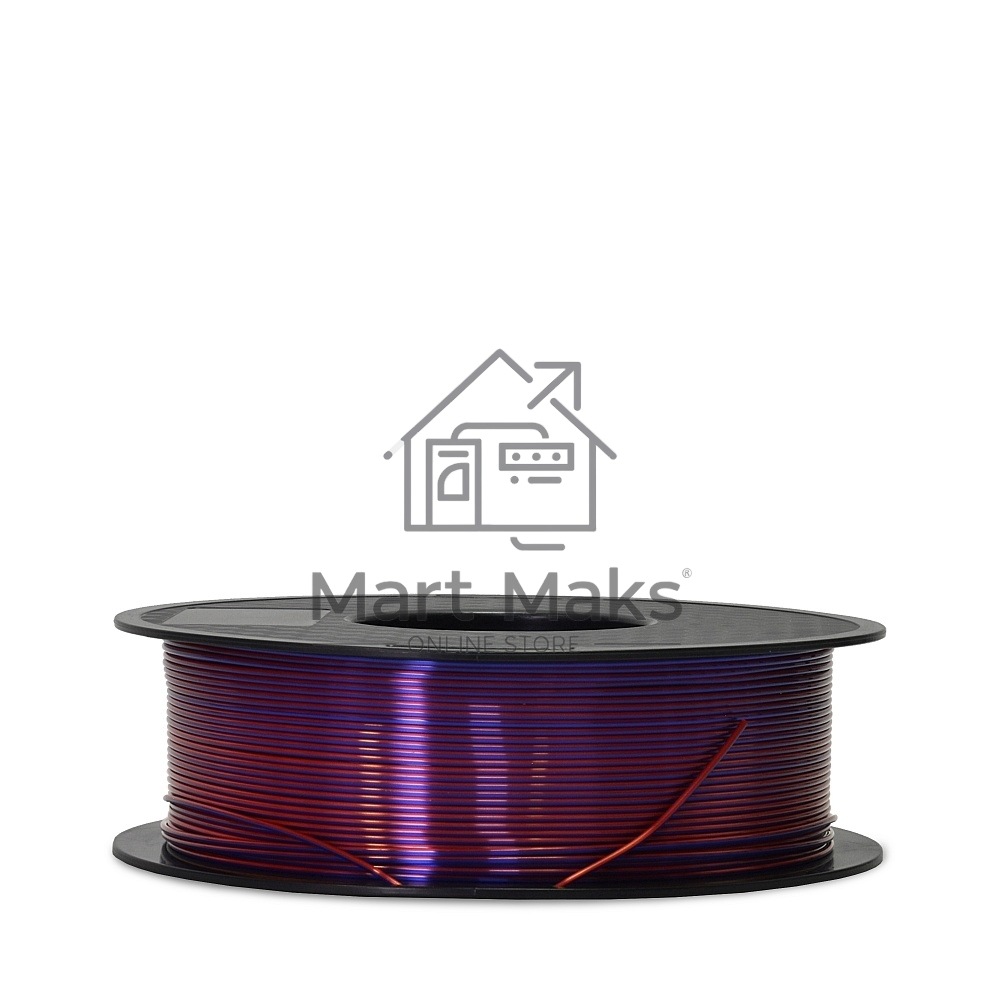 Филамент Crown Micro CM-FILPLASD010RP PLA Silk двойной 1.75 1кг красный-пурпурный