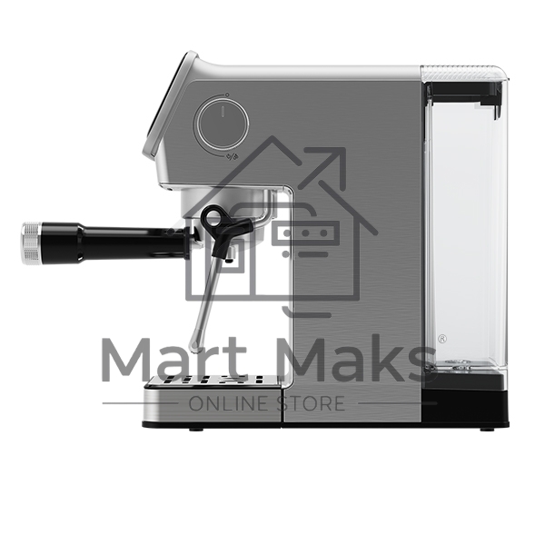 Кофеварка рожковая BQ CM7003 серебристый, исп. кофе - молотый, 1,2 л, 1350 Вт, 20 бар