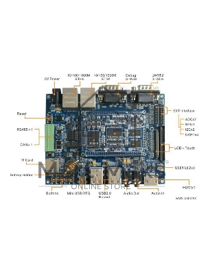 Плата разработки Myir MYD-C3358-256N256D-100-I 1GHz AM3358, 256MB DDR3, 256MB Nand