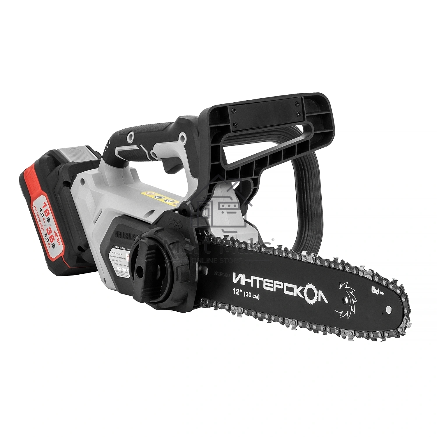 Цепная пила Интерскол ПЦА-12/36В дл.шины:12