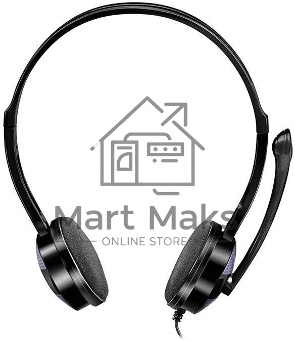 Гарнитура проводная мультимедийная с микрофоном SVEN AP-151MV, черный