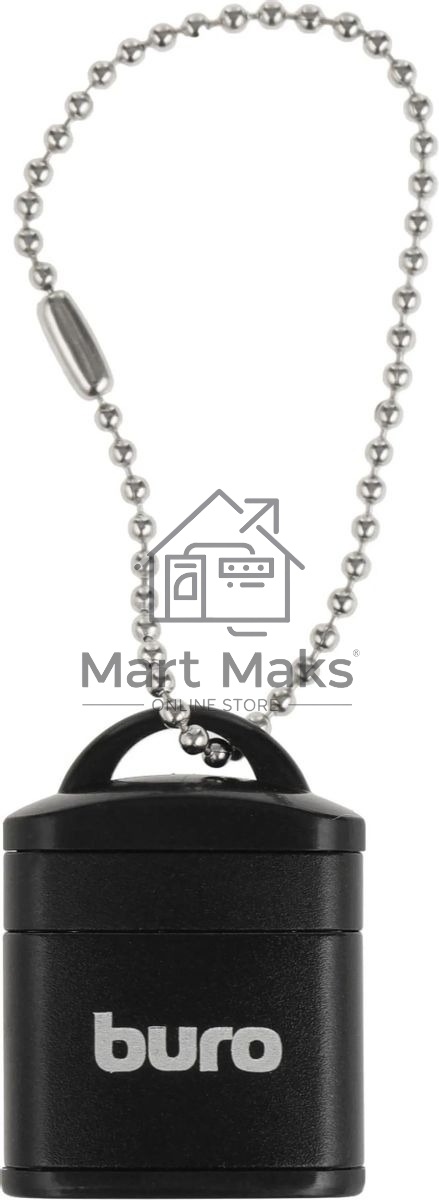 Кард-ридер Buro BU-CR-200/черный/micro-SD/USB 2.0/пластик