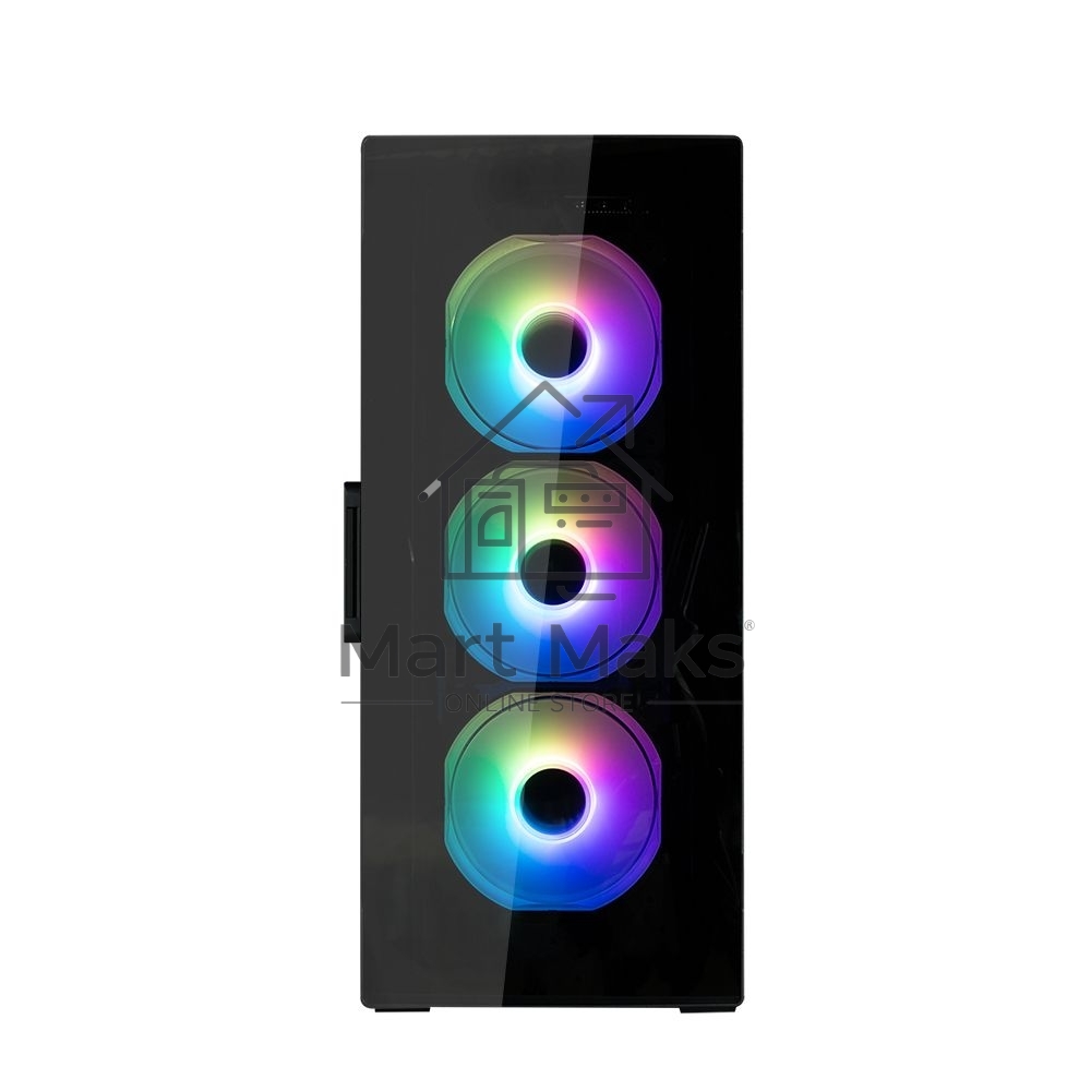 Компьютерный корпус MidiTower Zalman I3 NEO TG Black (ATX, front mesh, TG window, USB2.0 x1, USB3.0x2, 4x120mm RGB fan, без БП) (I3 NEO TG Black)