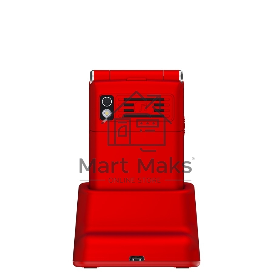 Мобильный телефон Maxvi E11ds красный/серебристый