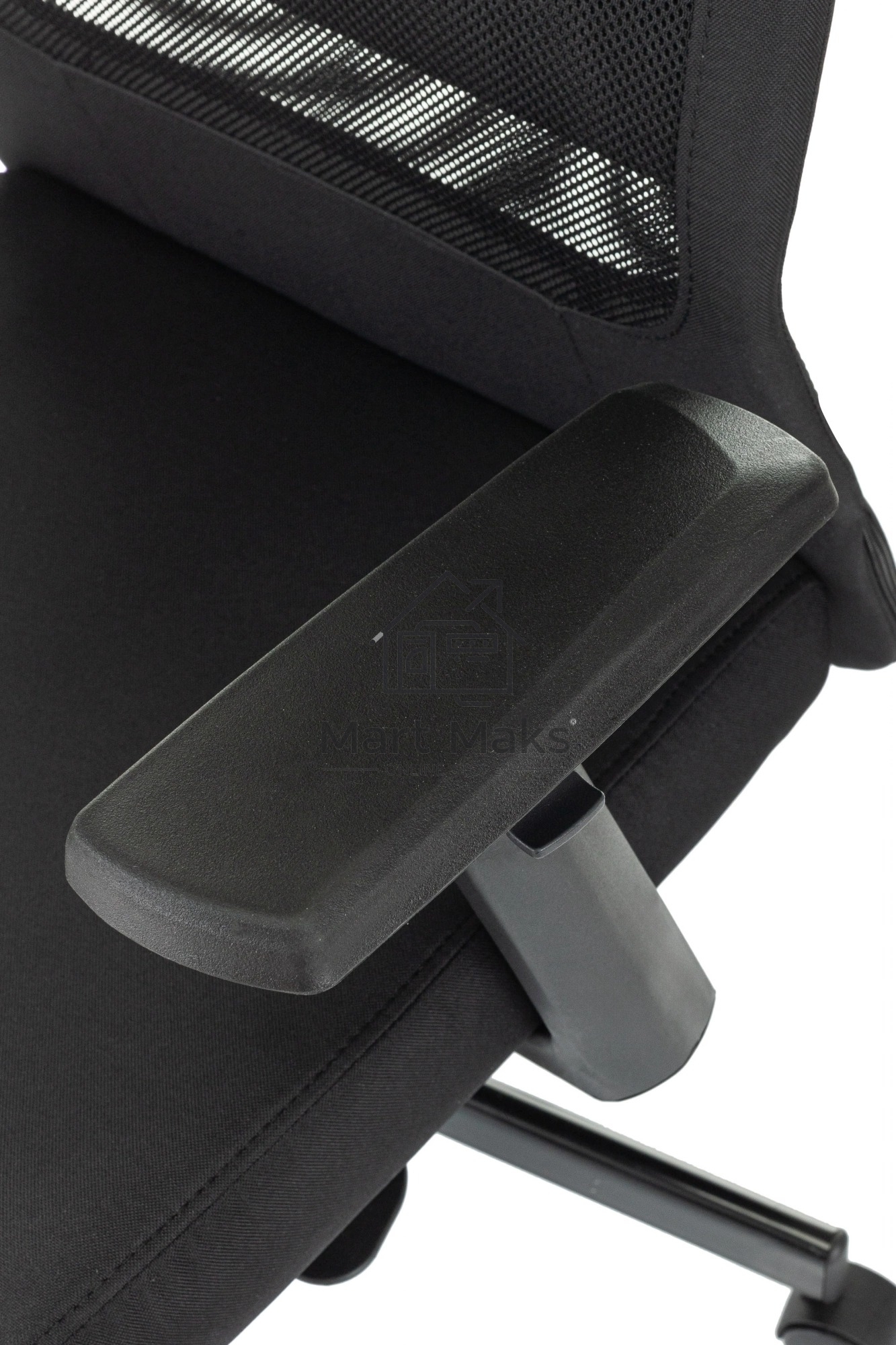 Кресло руководителя Бюрократ T-995 черный TW-01, сетка/ткань, крестов. металл черный