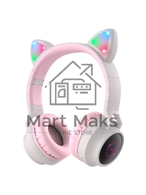 Гарнитура накладные Hoco W27 Cat серый беспроводные bluetooth накладные