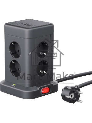 Сетевой фильтр Defender ILS 453 (3м, 8 розеток, 2USB-A, 2USB-C)