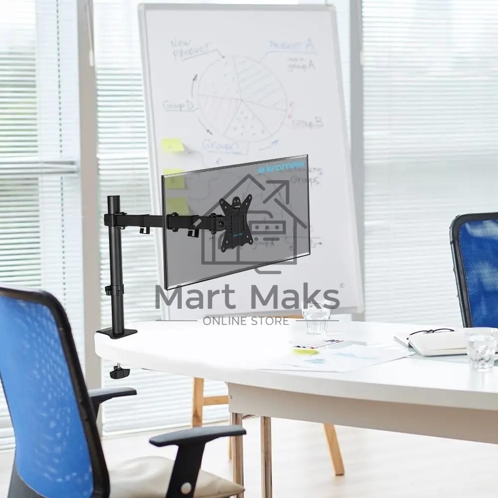 Кронштейн для монитора Kromax CASPER-507 черный 4 шт/уп. 10