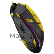 Мышь проводная A4Tech Bloody W70 Max желтый/черный, 10000 dpi, USB, кнопки - 9