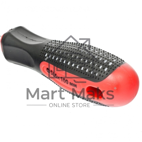 Отвертка Matrix fusion 11423 sl6.0х100 мм crv 3х компонентная рукоятка ''anti slip''