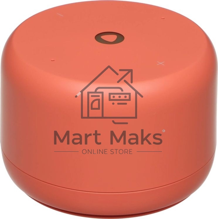 Умная колонка Яндекс Станция Лайт 2 LED, 6Вт, с экраном, 1 динамик, часы, Алиса, BT5.0, Wi-Fi, коралловый