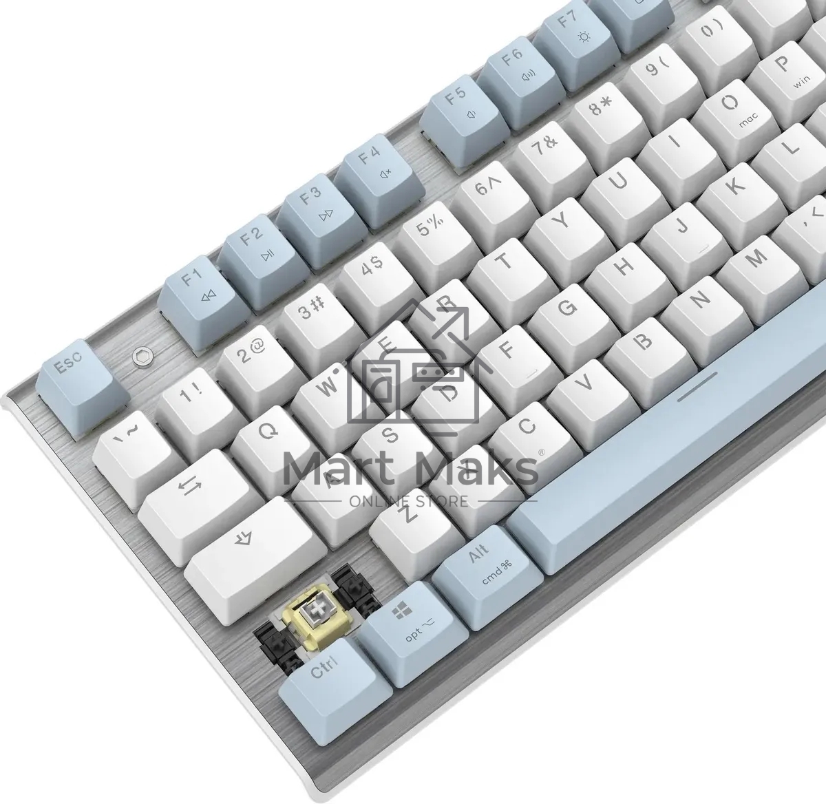 Клавиатура A4Tech Fstyler FS100 Neon проводная, USB, синий/белый