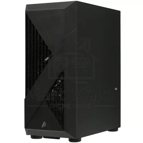 Компьютерный корпус 1STPLAYER FIREROSE F3-A черный ATX, TG 4x120мм LED fans inc. F3-A-BK-4F1