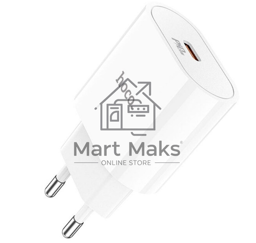 Блок питания (сетевой адаптер) HOCO C94A Metro USB-C, 20W, белый