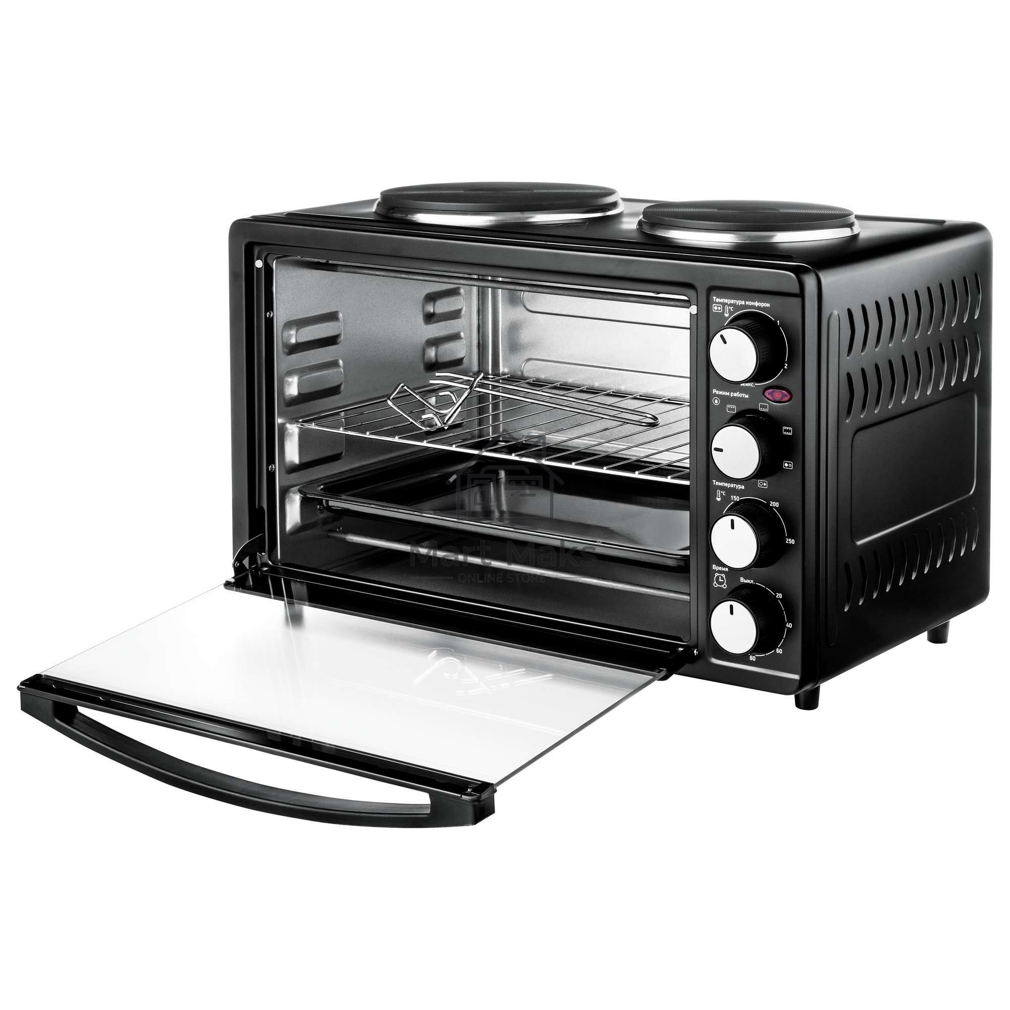 Мини-печь BBK OE3071M-2P черный