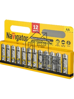 Элемент питания Navigator NBT-NE-LR6-BP12, 1.5 В