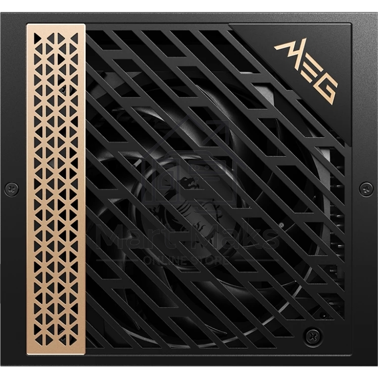 Блок питания MSI MEG Ai1300P (306-7ZP4A11-CE0), 1300Вт, 80 PLUS Platinum, 120мм, модульный, черный / золотой