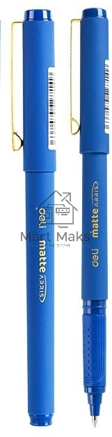 Ручка гелевая Deli Arris Matte EG84-BL синий, d=0.7мм, синие чернила, 1 стержень