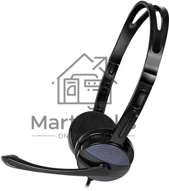 Гарнитура проводная мультимедийная с микрофоном SVEN AP-151MV, черный