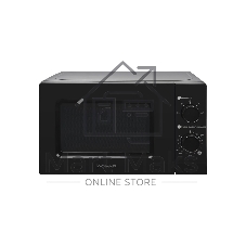 Микроволновая печь HOME HMM207BB черный, 20 л, 700 Вт, переключатели — поворотный механизм