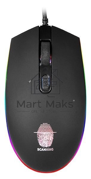 Мышь проводная Qumo Pretender M53 черный, 3200 dpi, USB, кнопки - 4