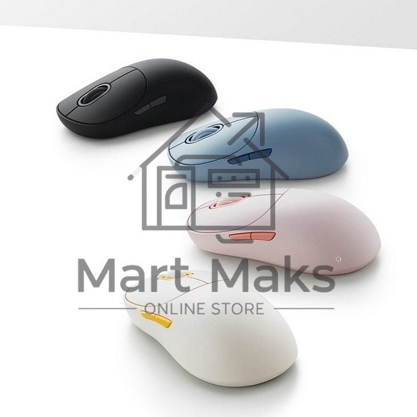 Мышь беспроводная Xiaomi Wireless Mouse 3 черный, 1200 dpi, радиоканал, Bluetooth, USB, кнопки - 5