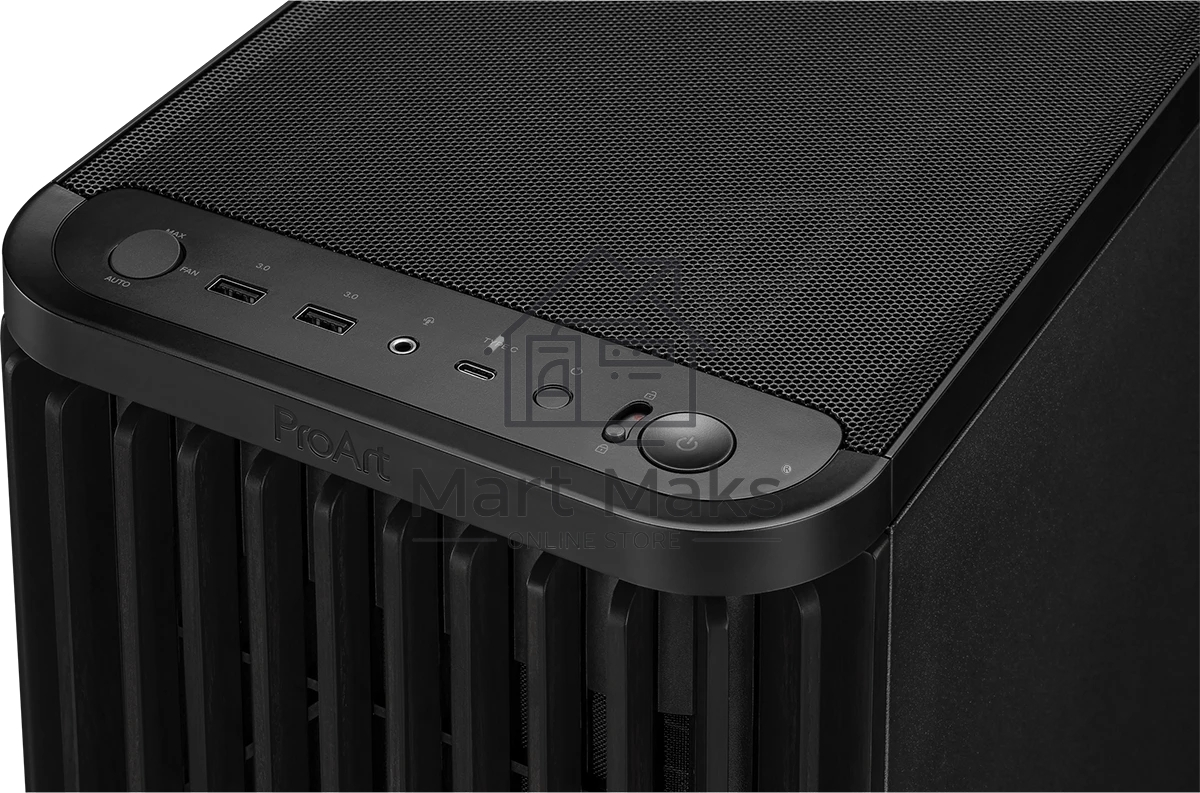 Компьютерный корпус ASUS PROART PA401 WOOD MESH PWM черный