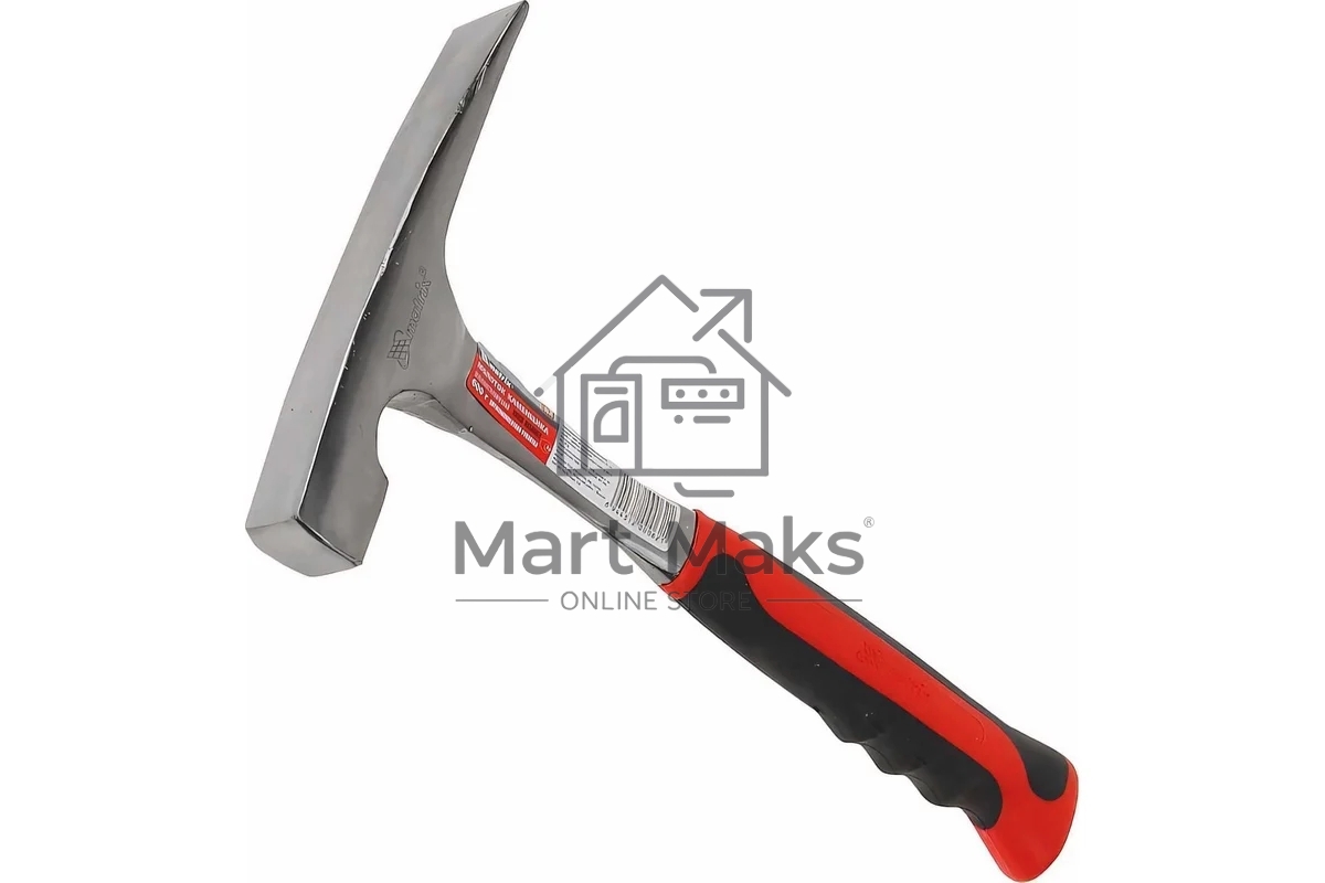 Молоток каменщика Matrix 10630, 600 г, цельнометаллический, двухкомпонентная рукоятка