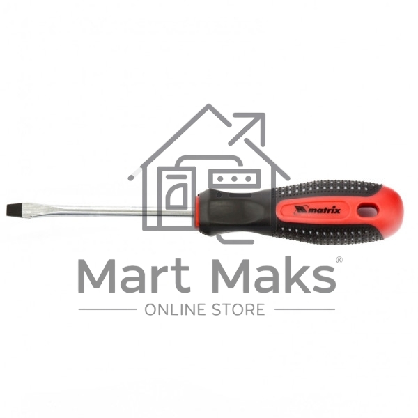 Отвертка Matrix fusion 11423 sl6.0х100 мм crv 3х компонентная рукоятка ''anti slip''