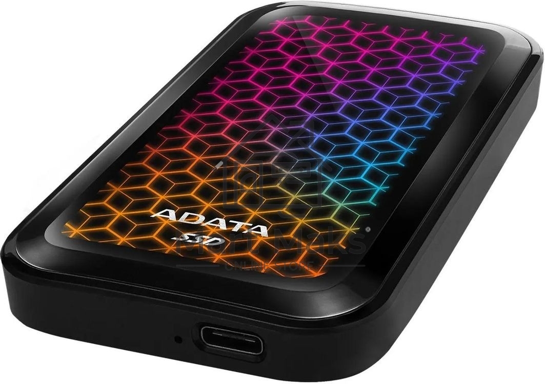Внешний SSD ADATA SE770G, 1TB, USB 3.2 Gen 2 Type-C, R/W 1000/800, черный