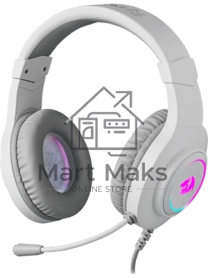Гарнитура Redragon Hylas белая, проводная, USB / 2 x mini jack 3.5 мм, подсветка