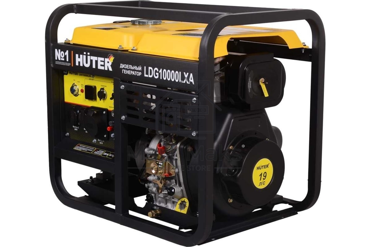 Электрогенератор дизельный Huter LDG 10000LXА, 8.5 кВт, 82 дБ, 124.8 кг