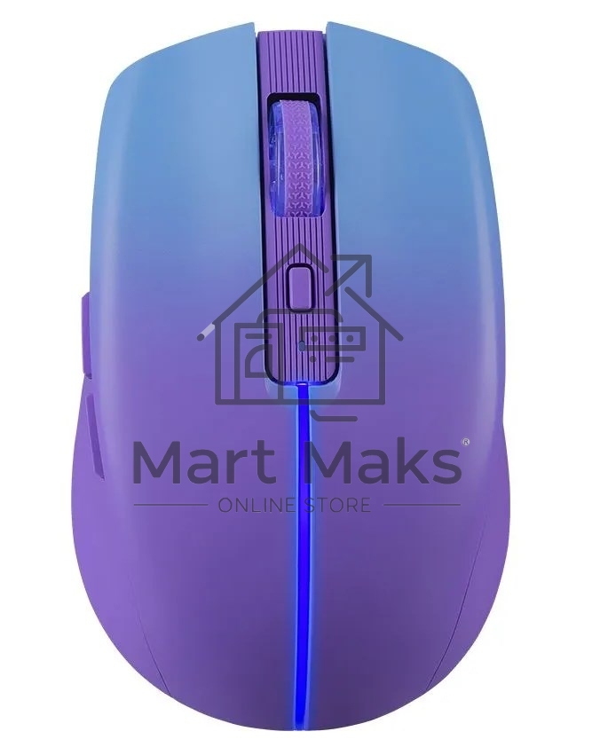Мышь беспроводная Defender Mystery MM-301 фиолетовый, 1600 dpi, радиоканал, Bluetooth, USB, кнопки - 6