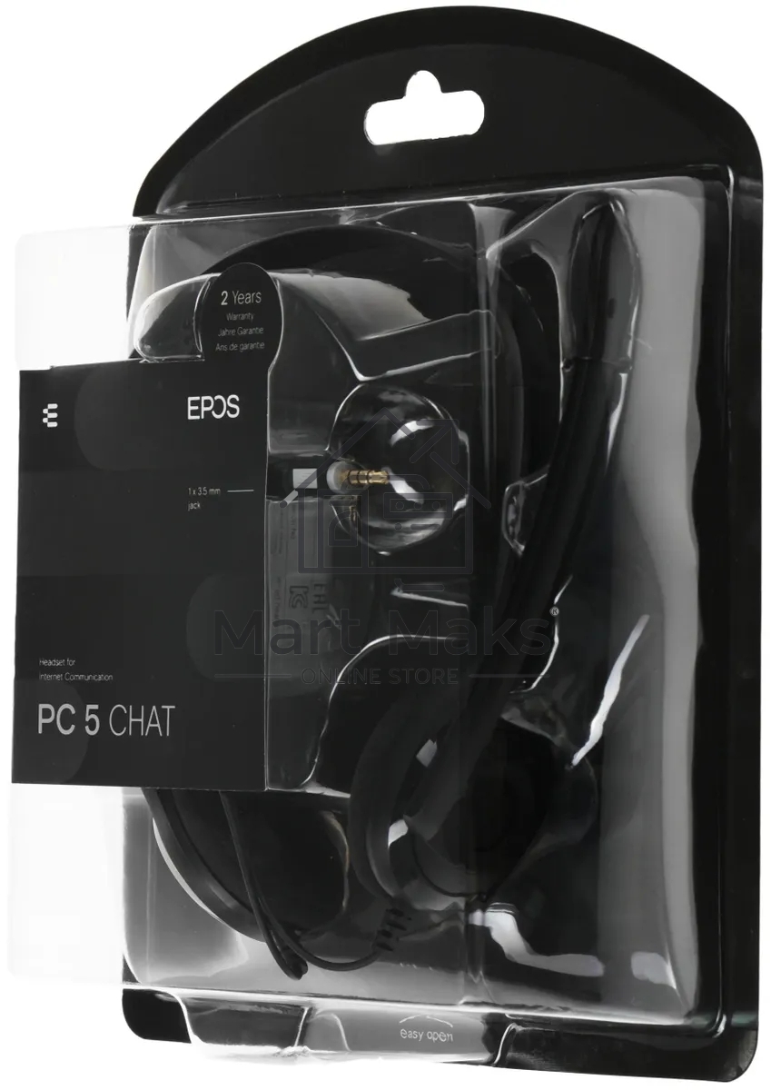 Наушники EPOS Headset PC 5 CHAT, Stereo, 1x3.5mm jack, 1000445/508328