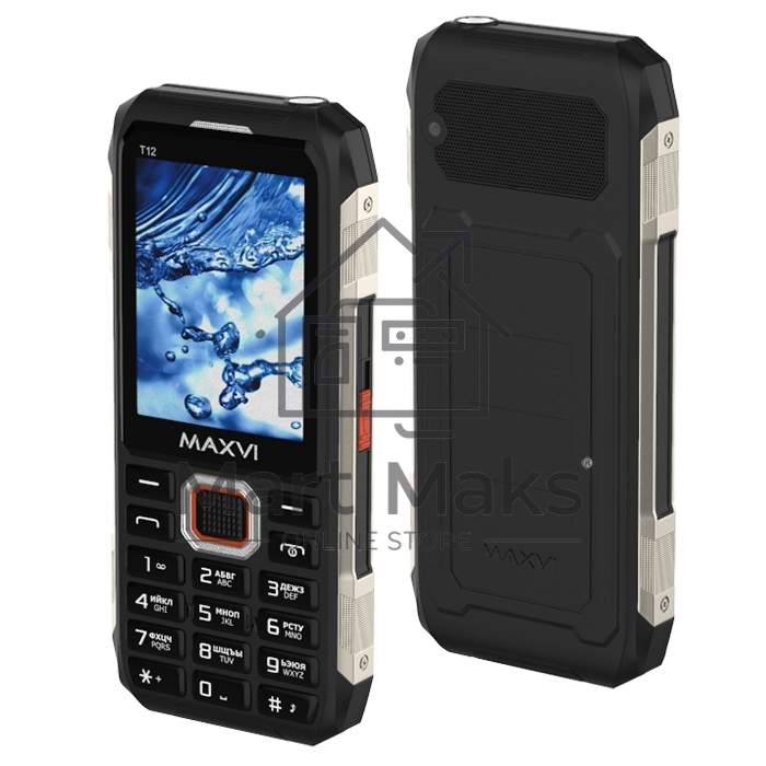 Мобильный телефон Maxvi T12 черный