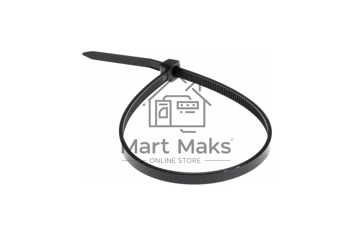 Хомут-стяжка кабельная нейлоновая Rexant 200 x2,5 мм, черная, упаковка 100 шт.