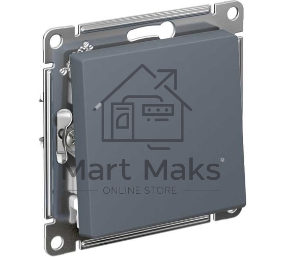 Кнопка нажимная сх.1, 10АХ, механизм SE AtlasDesign Грифель